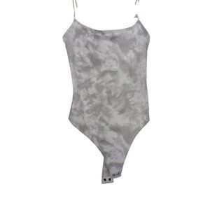 Forever 21 Gray Tie-Dye Bodysuit | Size M